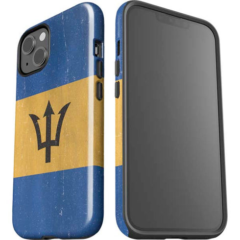 Barbados Flag Distressed iPhone 15 Impact Case